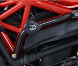 R&G Crash Protectors Aero Style fits for Ducati Monster 821, 1200, R & S ('14-) (White) - Durian Bikers