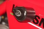 R&G Crash Protectors Aero Style fits for Ducati 848, 1098 and 1198 (Black) - Durian Bikers