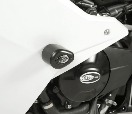 R&G Crash Protectors Aero Style fits for Honda CBR600F ('11-'14) (White) - Durian Bikers