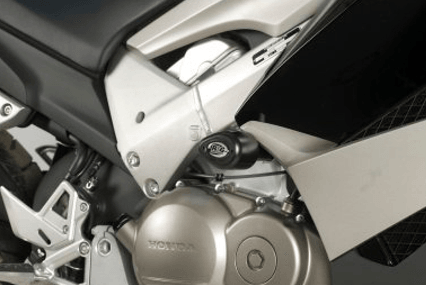 R&G Crash Protectors Aero Style fits for Honda Crossrunner ('11-'14) (Black) - Durian Bikers