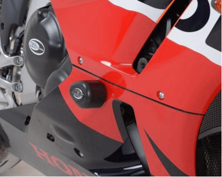 R&G Crash Protectors Aero Style (Drill Kit) fits for Honda CBR600RR ('13-) (White) - Durian Bikers