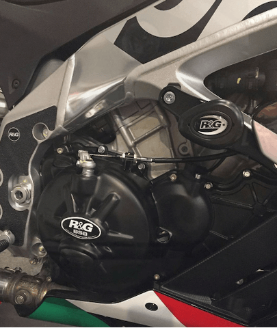 R&G Engine Case Cover Race Kit (2pcs) fits for Aprilia RSV4 RR/RF ('15-), Tuono V4 ('18-) & RSV4 1100 Factory ('19-'20) - Durian Bikers