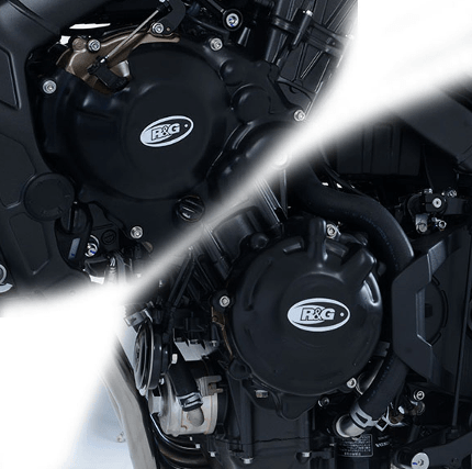 R&G Engine Case Cover Kit (2pcs) fits for Honda CBR650F, CB650F ('13-), CB650R ('19-'20) & CBR650R ('19-'20) - Durian Bikers