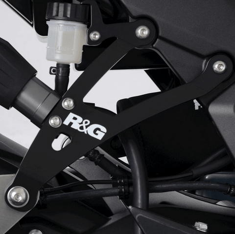 R&G Exhaust Hanger Kit and Footrest Blanking Plate fits for Kawasaki Ninja 1000SX ('20-) - Durian Bikers