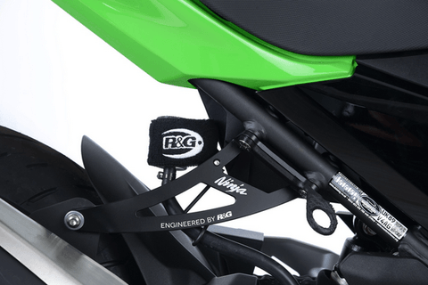 R&G Exhaust Hanger Kit and Footrest Blanking Plate fits for Kawasaki Ninja 250/400 ('18-) - Durian Bikers
