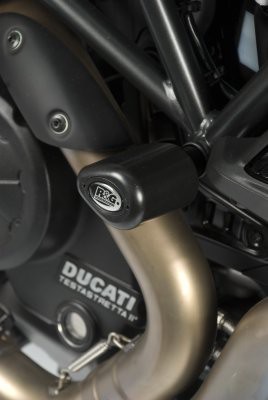 R&G Crash Protectors Aero Style fits for Ducati Diavel ('11-) & Diavel Strada ('13-) - Durian Bikers