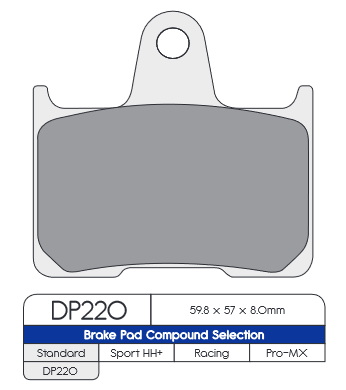 DP Brakes (DP220) Brake Pads - Durian Bikers