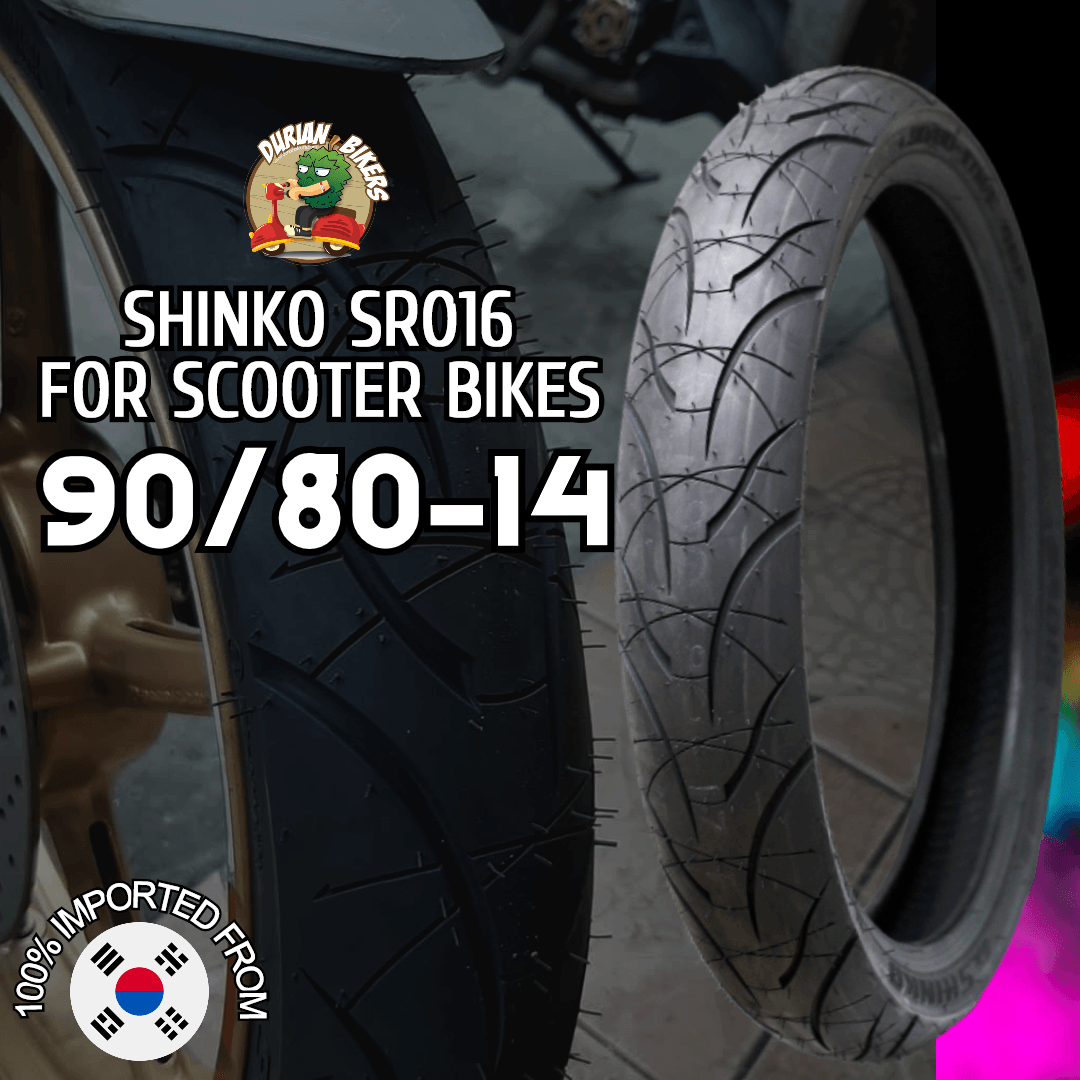 Shinko Tires SR016 Series (90/80-14) - Durian Bikers
