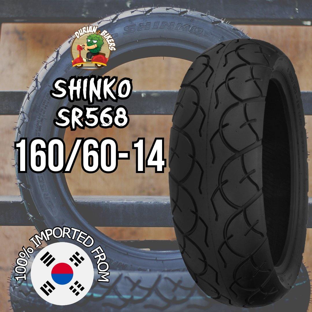 Shinko Tires SR568 Series (160/60-14) - Durian Bikers