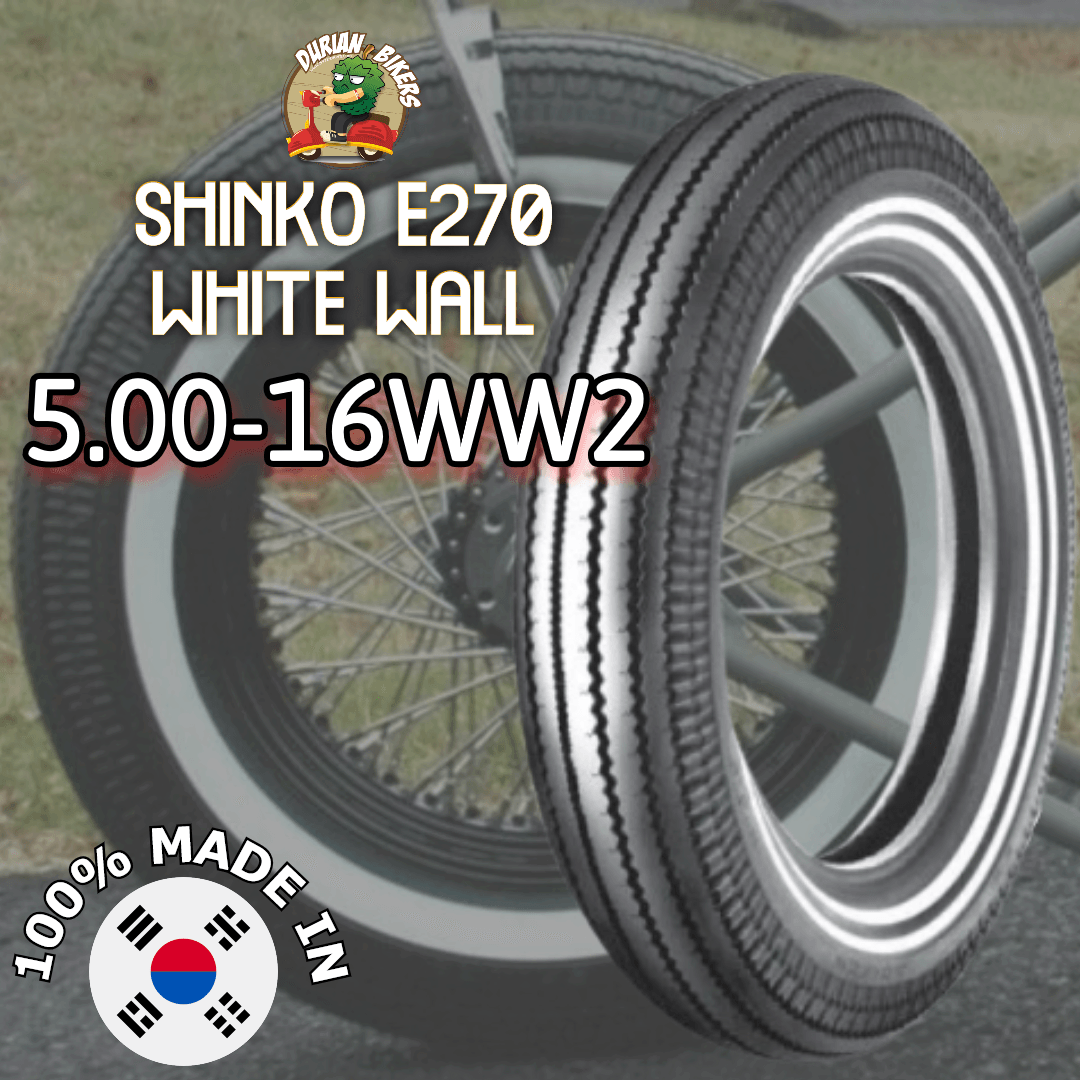 Shinko Tires E270 Series (5.00-16WW2) - Durian Bikers