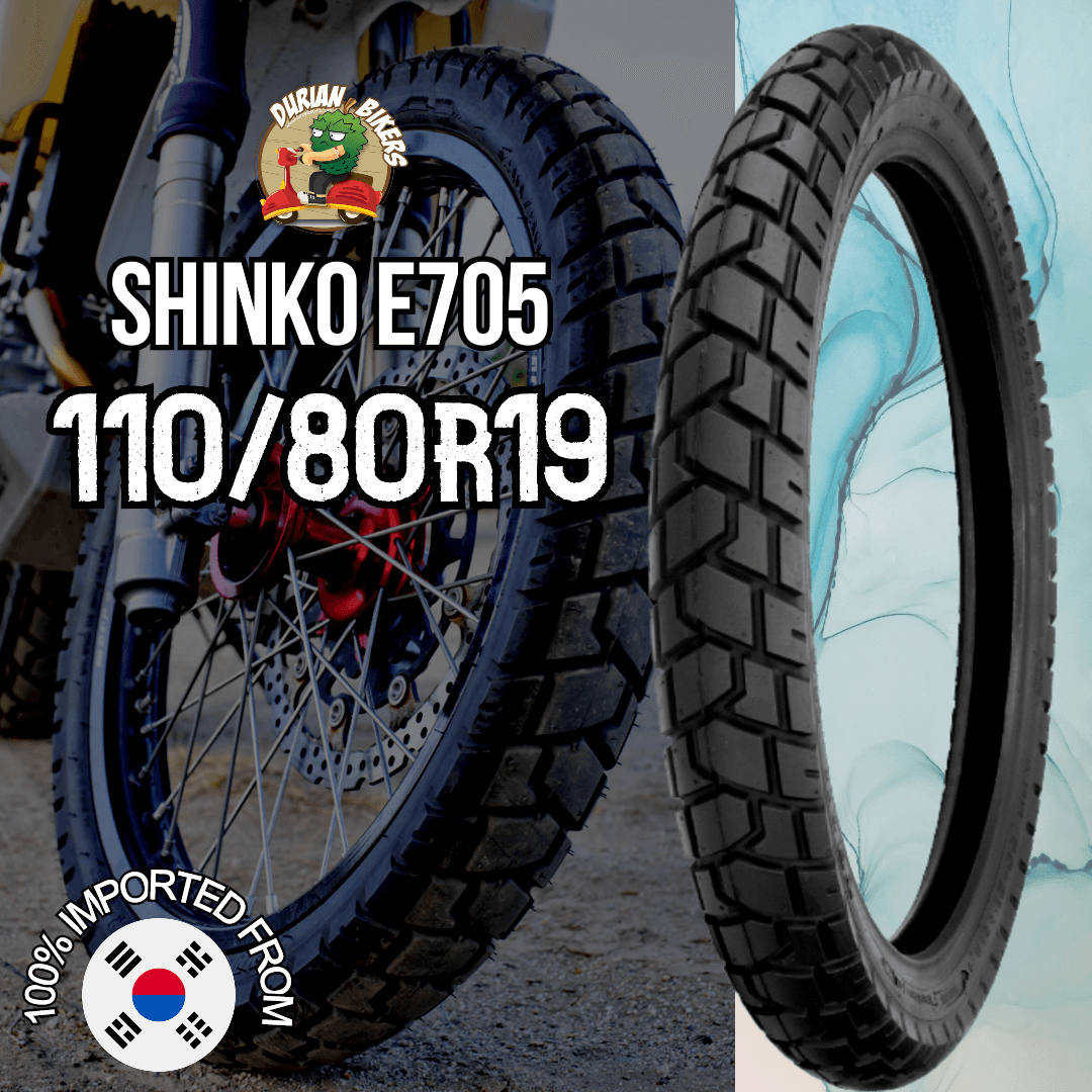 Shinko Tires E705 Series (110/80R19) - Durian Bikers