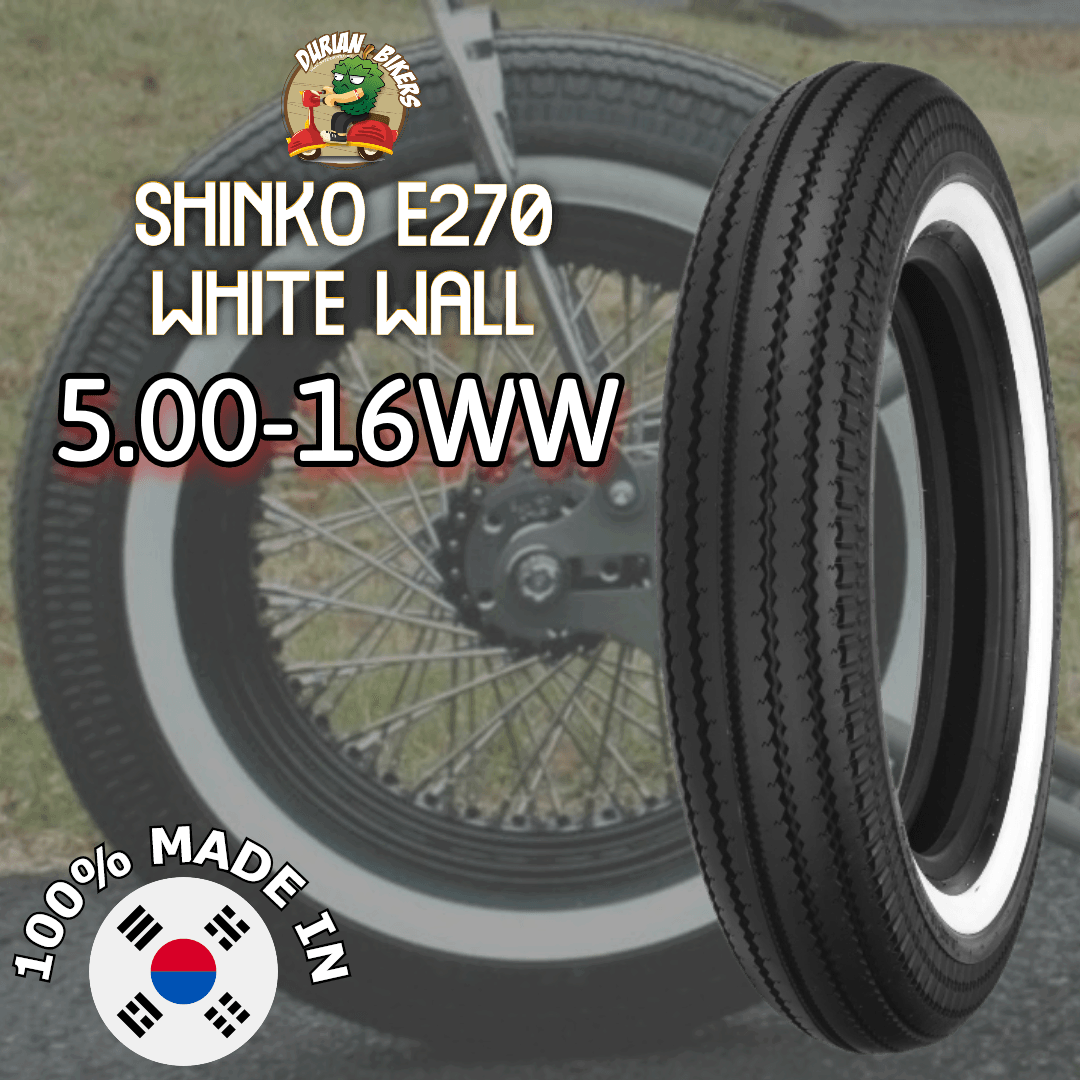 Shinko Tires E270 Series (5.00-16WW) - Durian Bikers