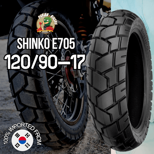 Shinko Tires E705 Series (120/90-17) - Durian Bikers