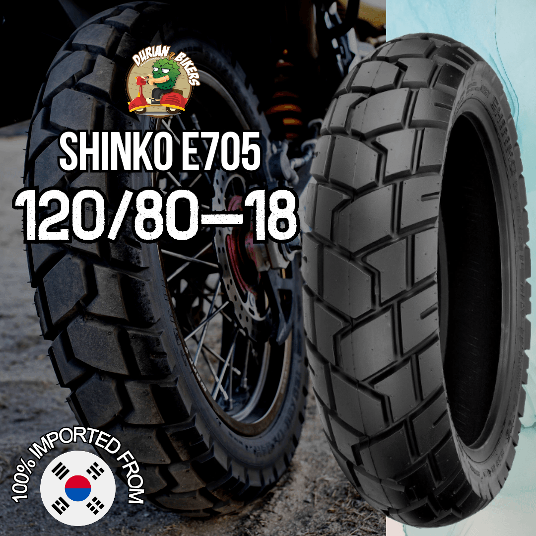 Shinko Tires E705 Series (120/80-18) - Durian Bikers