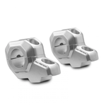 SW Motech Bar Back for Ø 28 mm handlebar (H=30 mm, Back 22 mm) (Silver) - Durian Bikers