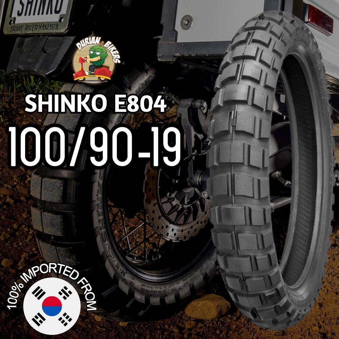 Shinko Tires E804 Series (100/90-19) - Durian Bikers