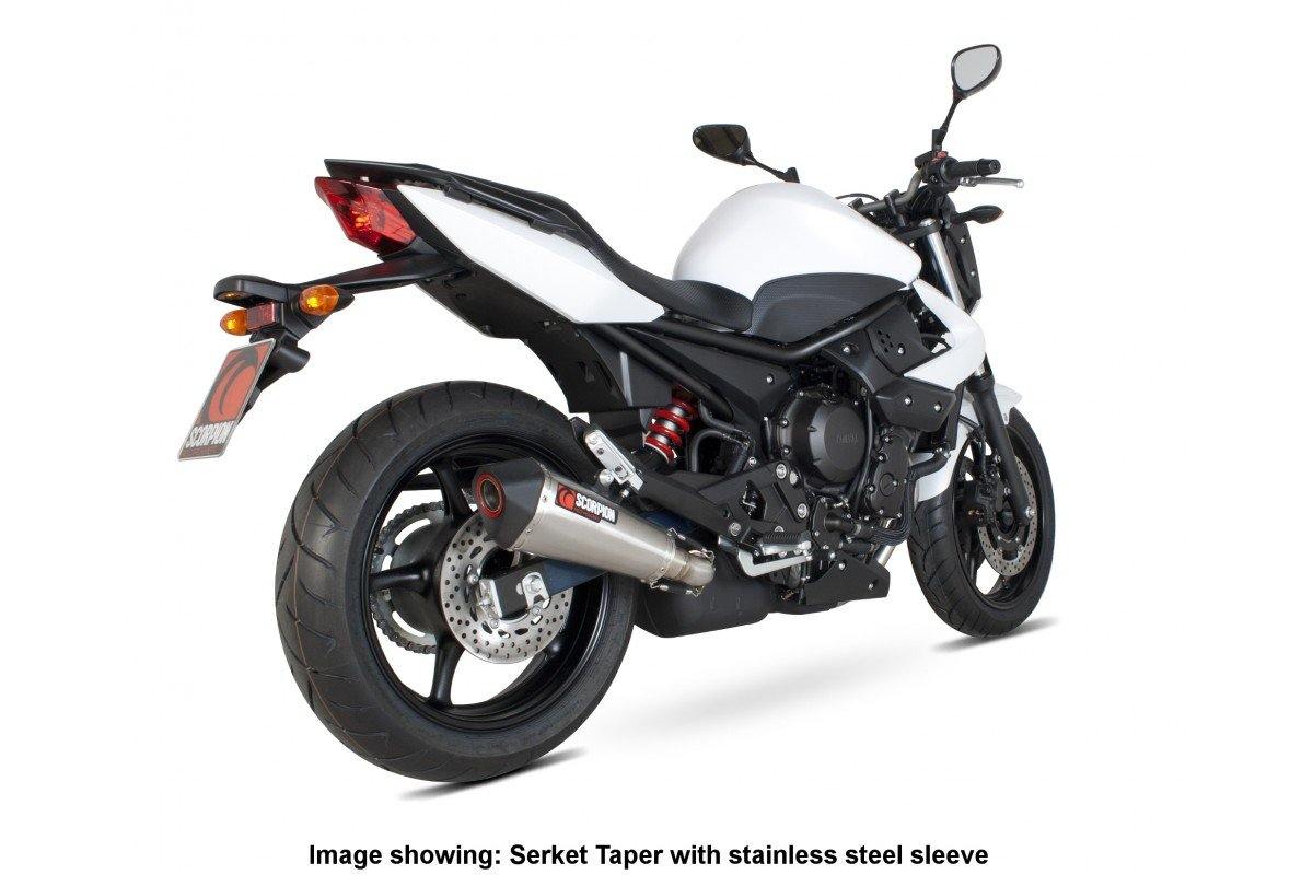 Scorpion Exhaust fits for Yamaha XJ6 ('09-'16) (Serket Taper Slip On) - Durian Bikers