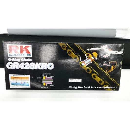 RK O-Ring Chain GR428KRO 122L (Gold) - Durian Bikers