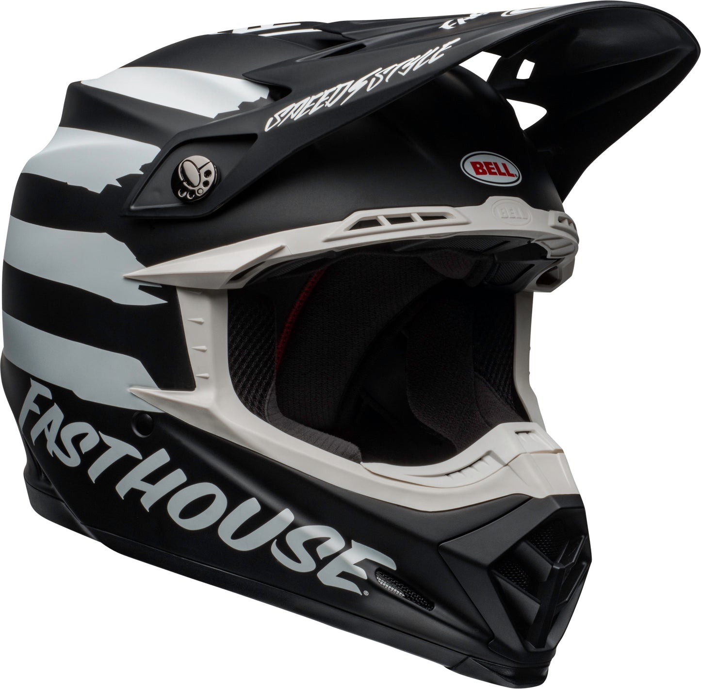 Bell Helmet Moto-9 Mips (Signia Matte Black/White)