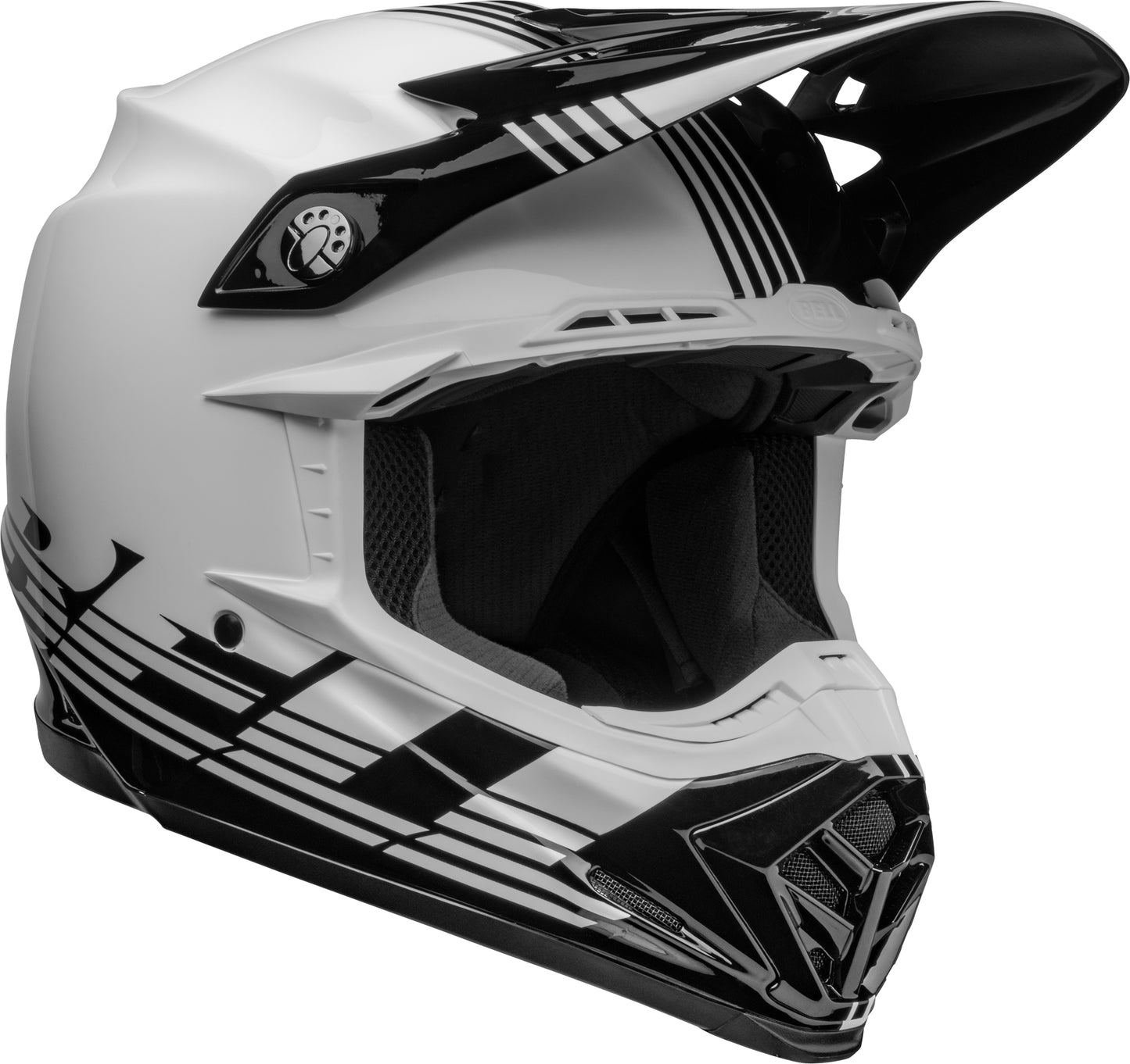 Bell Helmet Moto-9 Mips (Louver Black/White)