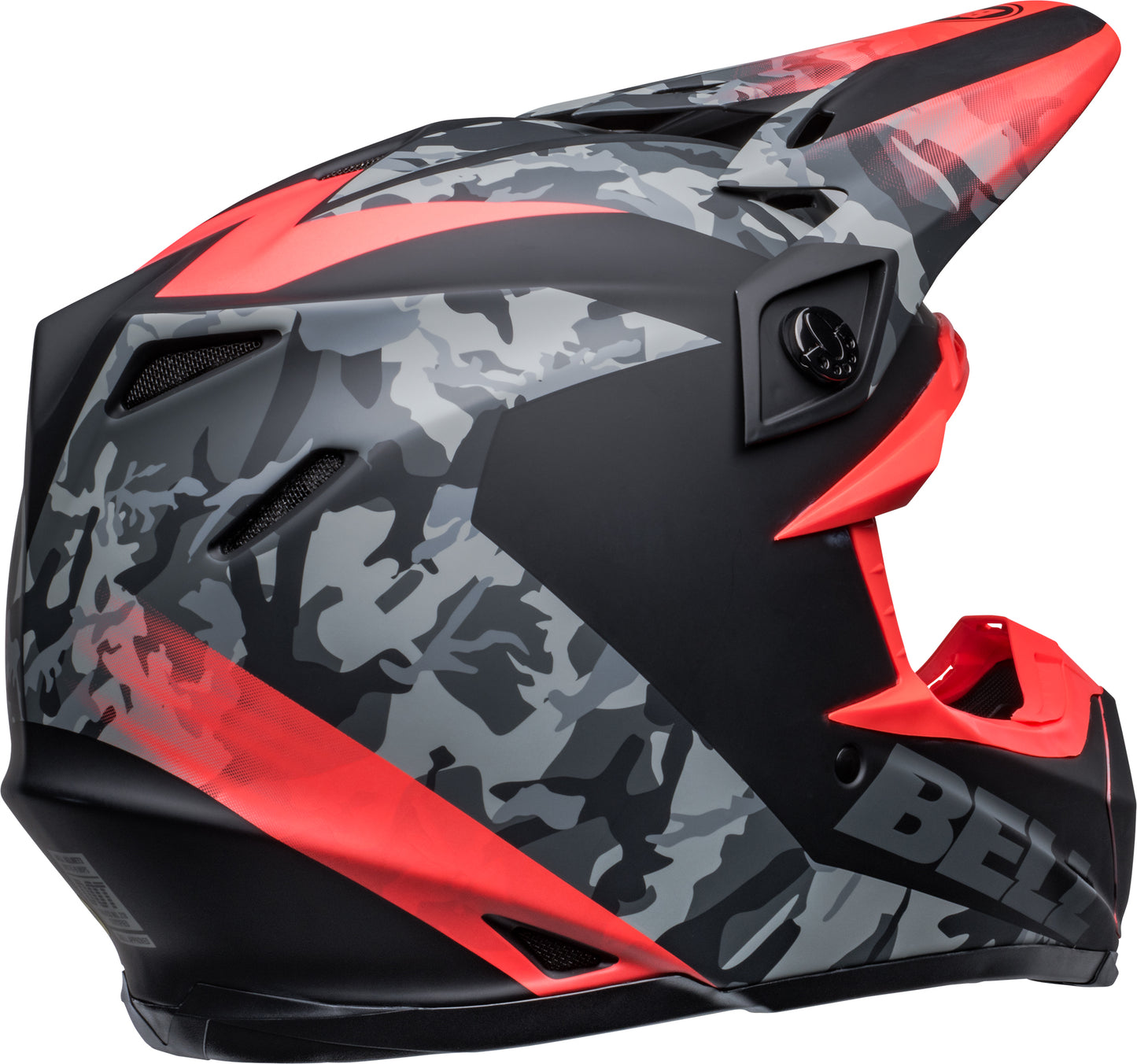 Bell Helmet Moto-9 Mips (Venom Matte Black Camo/Infrared)