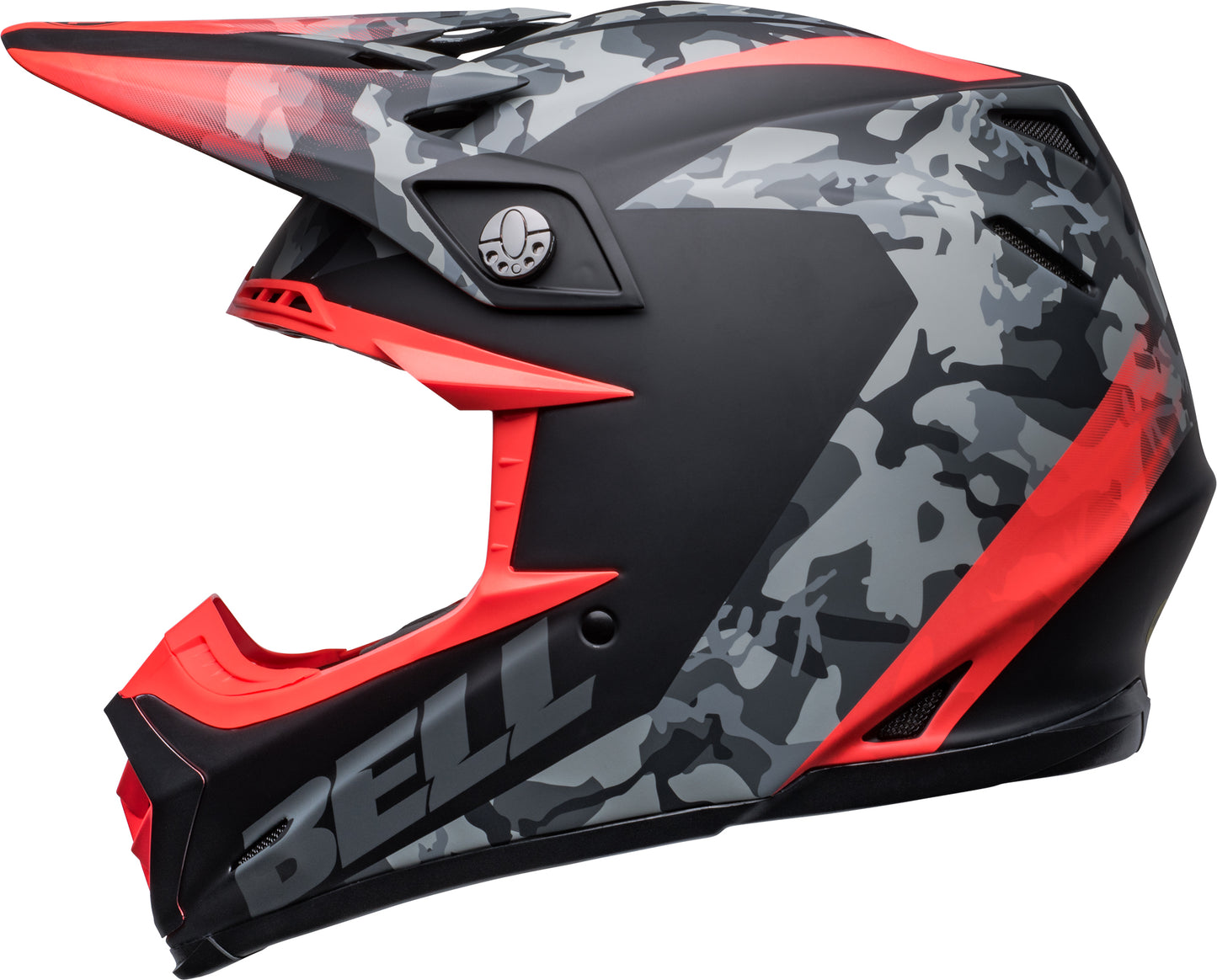 Bell Helmet Moto-9 Mips (Venom Matte Black Camo/Infrared)
