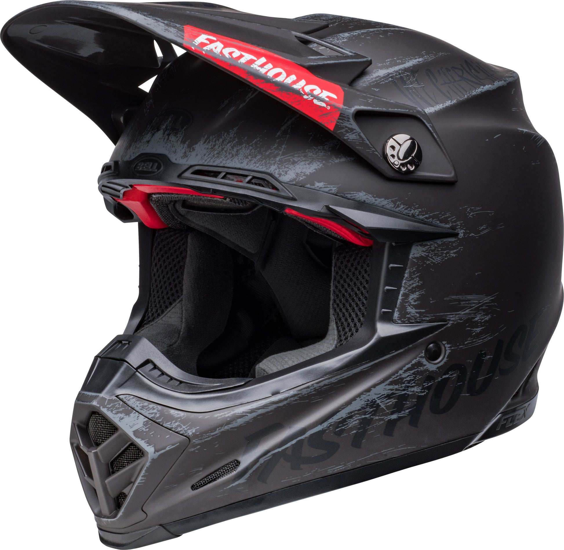 Bell Helmet Moto-9S Flex (FH Mojave Matte Black/Gray) – Durian Bikers