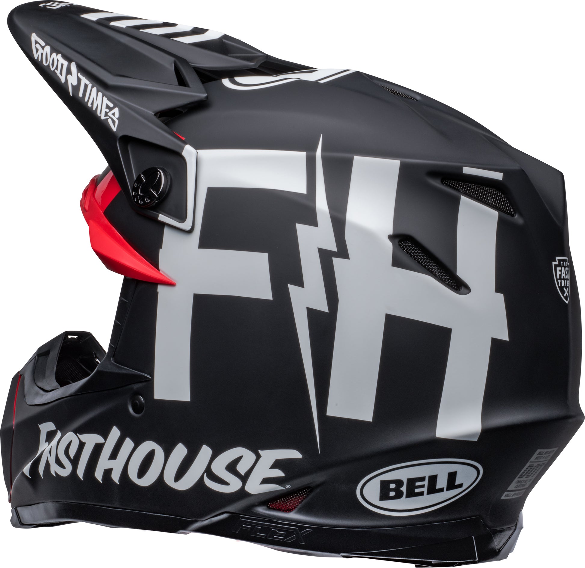 bell good times helmet Bell Helmet Moto-9S Flex (FH Tribe Matte Gloss Black/White) – Durian Bikers