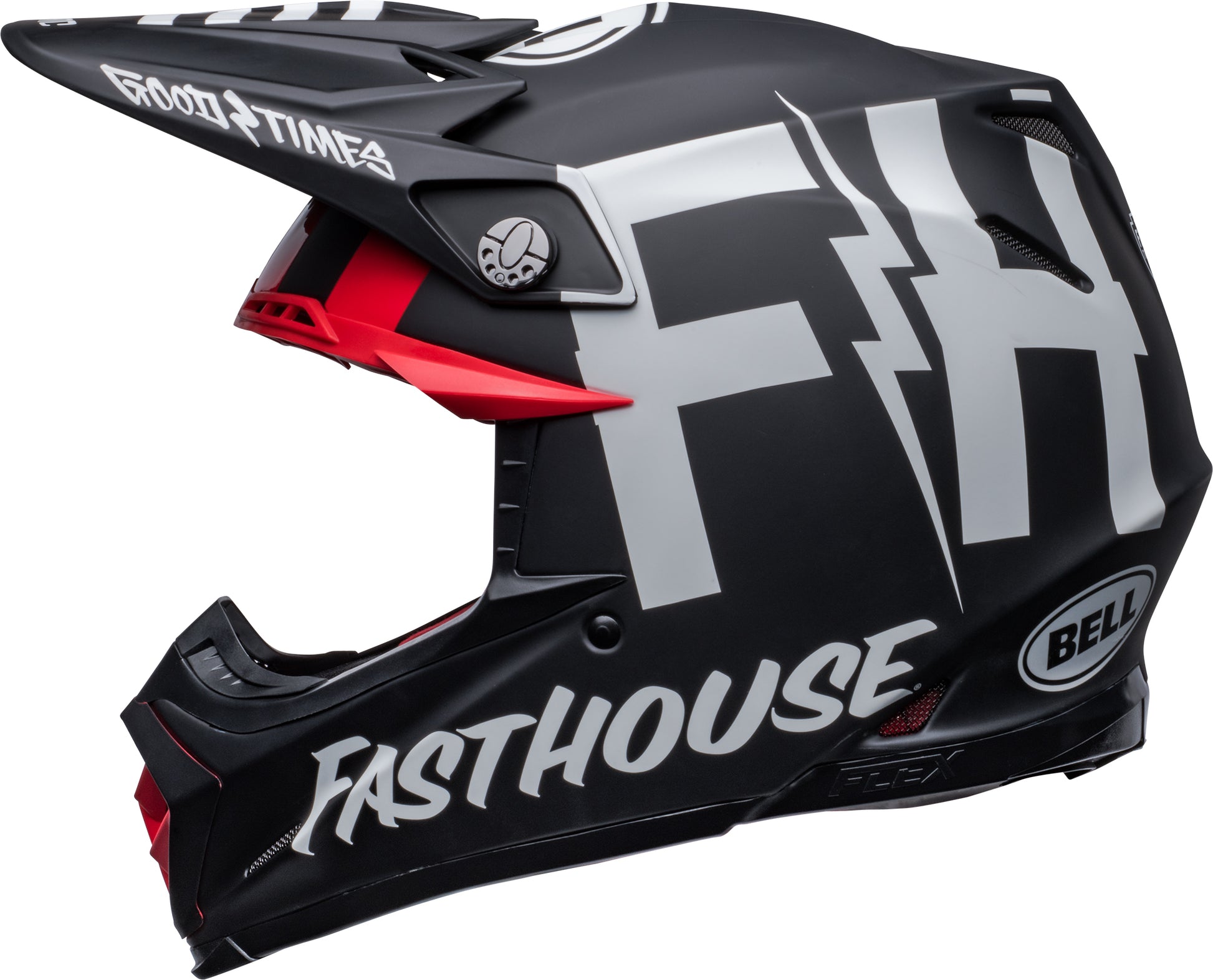 Bell Helmet Moto-9S Flex (FH Tribe Matte Gloss Black/White) – Durian Bikers