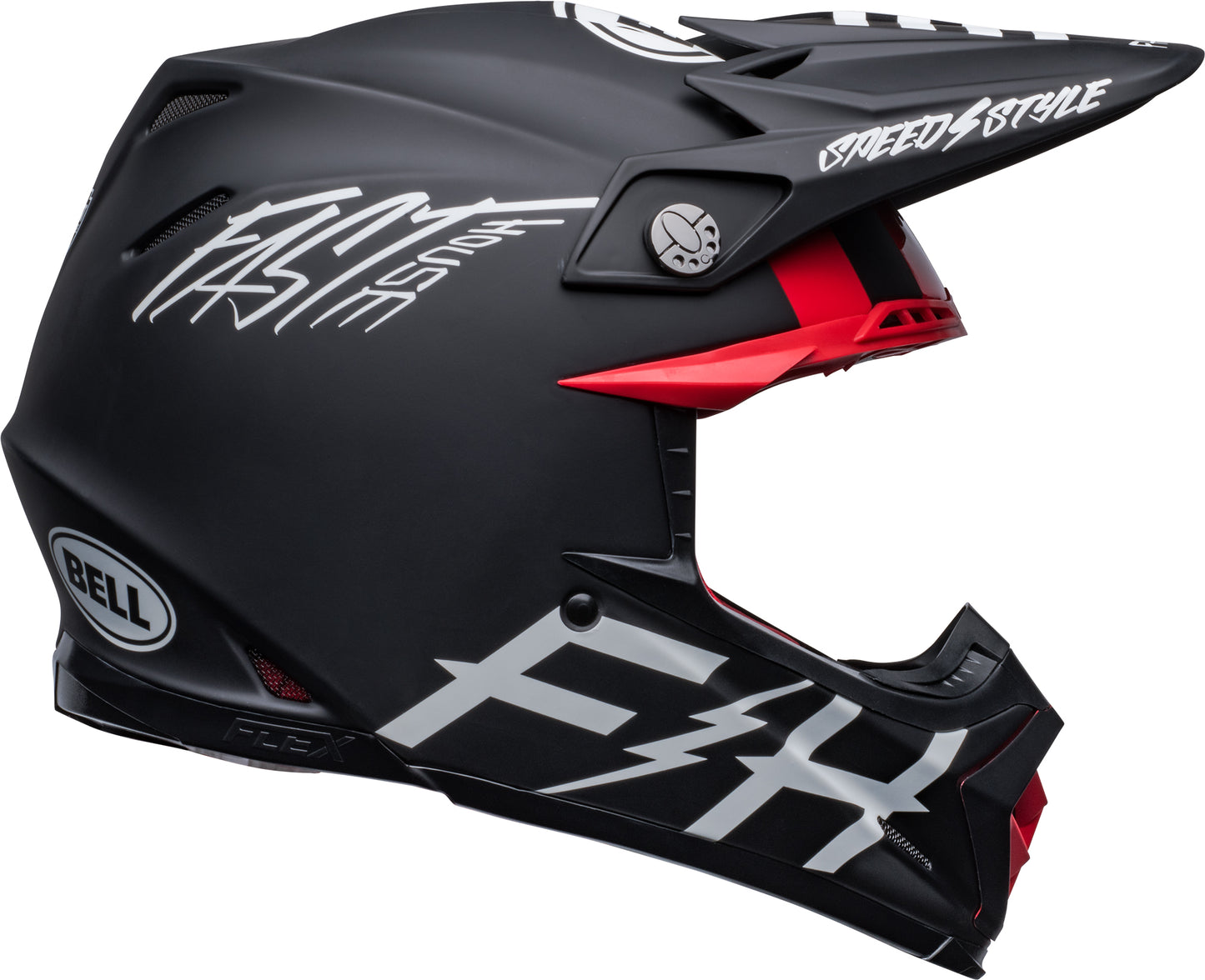Bell Helmet Moto-9S Flex (FH Tribe Matte Gloss Black/White)