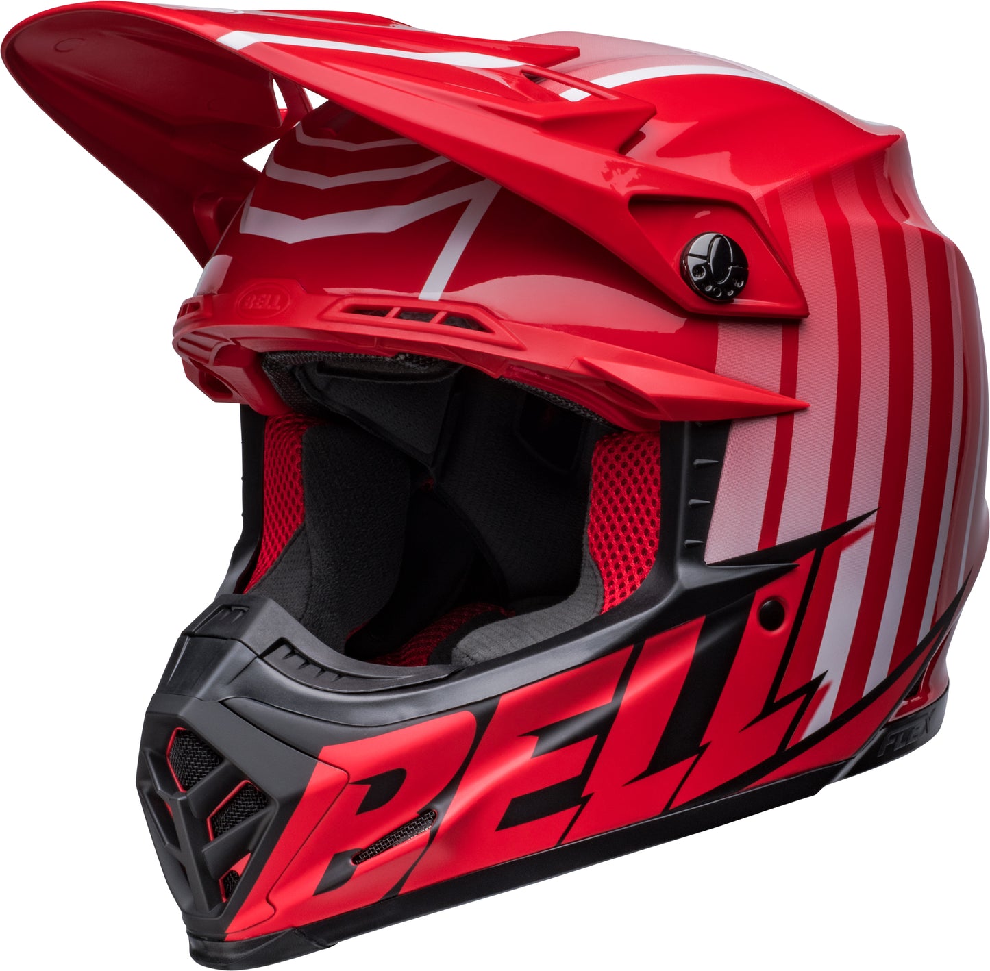 Bell Helmet Moto-9S Flex (Sprint Matte Gloss Red Black)
