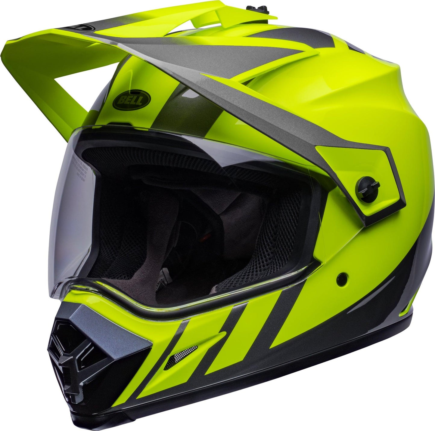 Bell MX-9 Adventure MIPS (Dash Gloss Hi Viz Yellow/Gray) (PRE-ORDER) - Durian Bikers