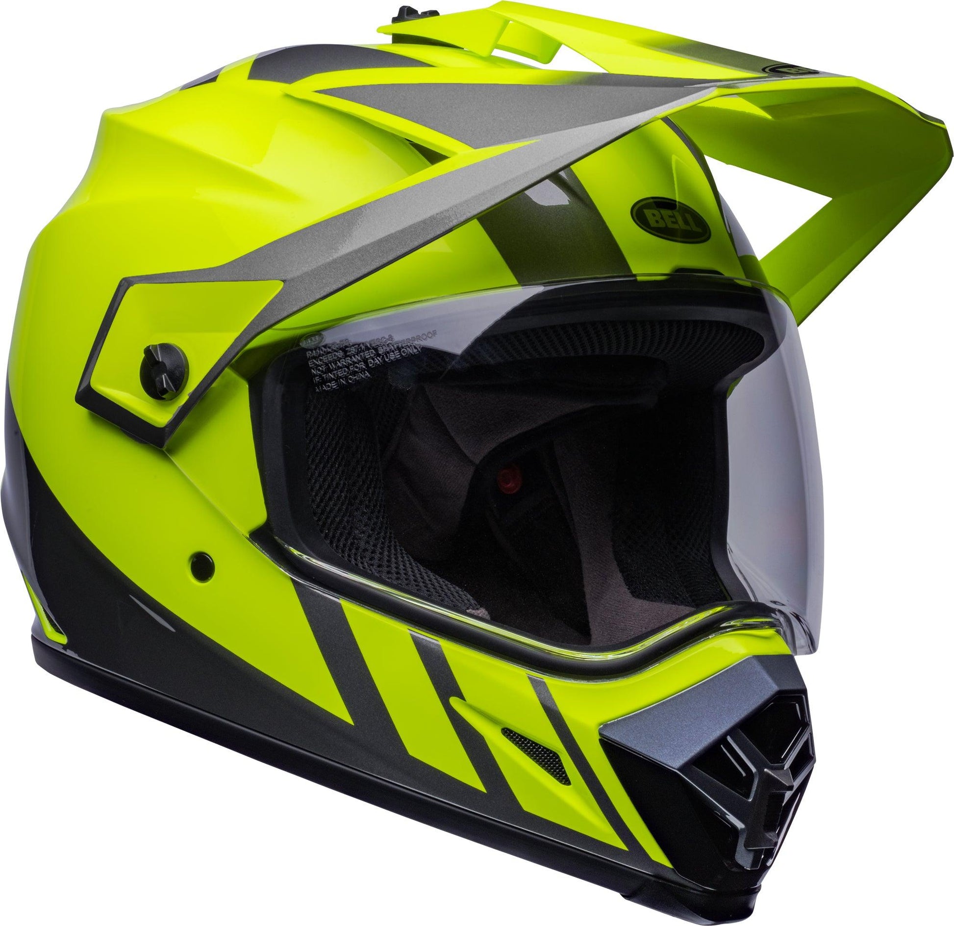 Bell MX-9 Adventure MIPS (Dash Gloss Hi Viz Yellow/Gray) (PRE-ORDER) - Durian Bikers