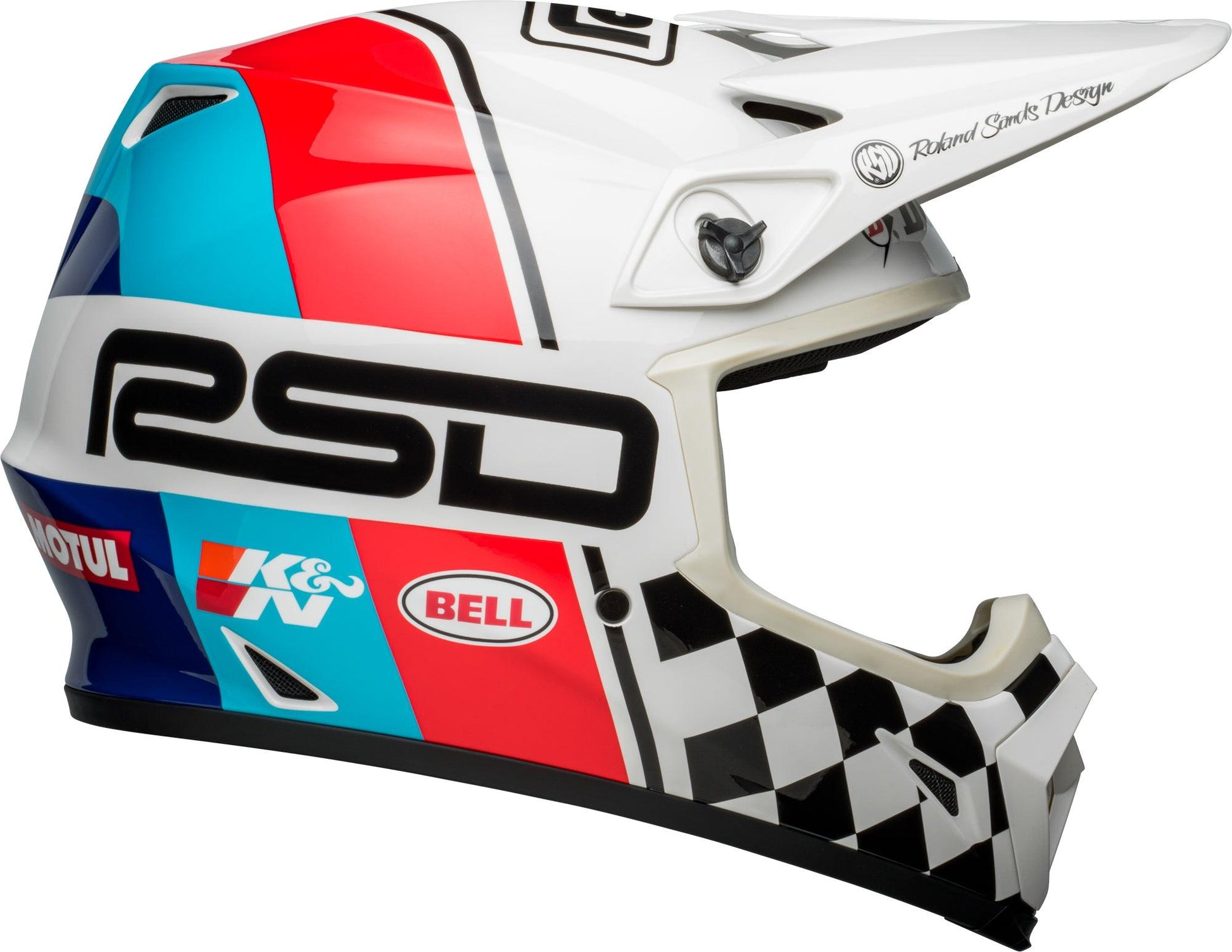 bell checkered helmet Bell Helmet MX-9 Mips (RSD The Rally Black/White) – Durian Bikers