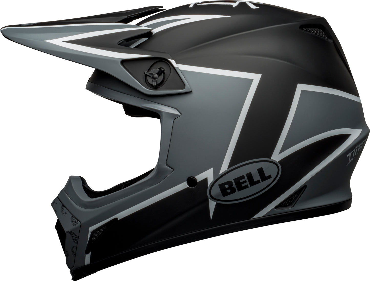 Bell Helmet MX-9 Mips (Twitch Matte Black/Gray/White)