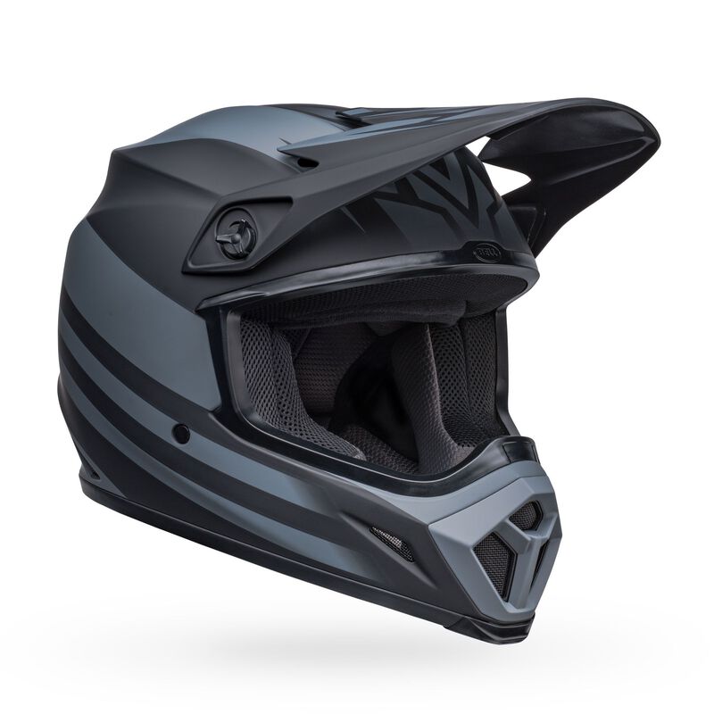 bell arrow helmet matte black SRT Modular 9 helmet has been upgraded with MIPS technology for greater protection from angled and rotational impact at speed Bell Helmet MX-9 Mips (Disrupt