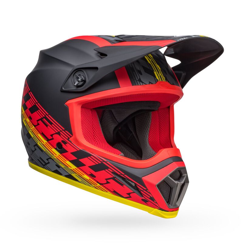 Bell Helmet MX-9 Mips (Offset Matte Black/Red)