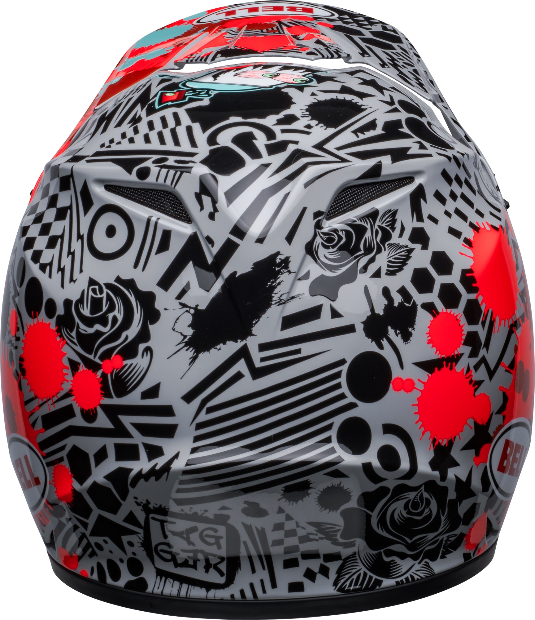 bug splatter motorcycle helmet Bell Helmet MX-9 Mips (Tagger Splatter Bright Red/Gray) – Durian Bikers