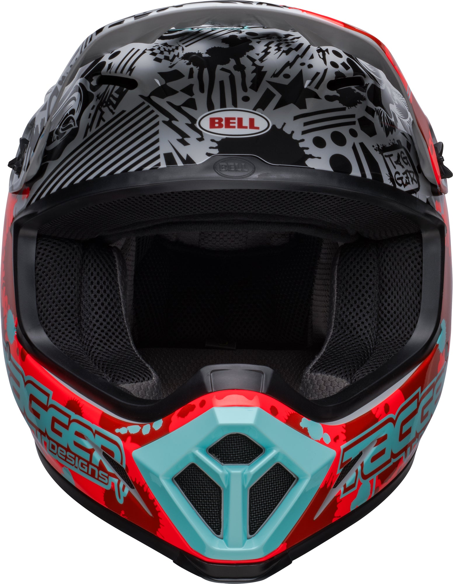 Bell Helmet MX-9 Mips (Tagger Splatter Bright Red/Gray) – Durian Bikers