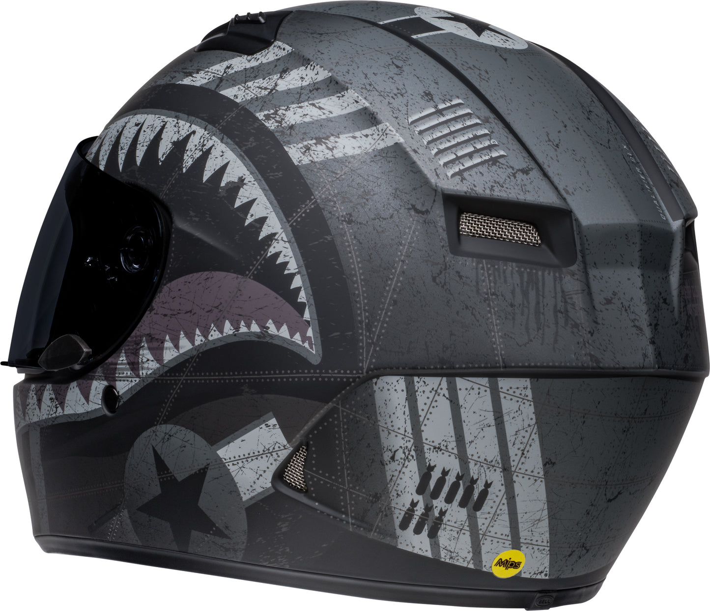 Bell Helmet Qualifier DLX MIPS (Devil May Care Matte Black/Grey)