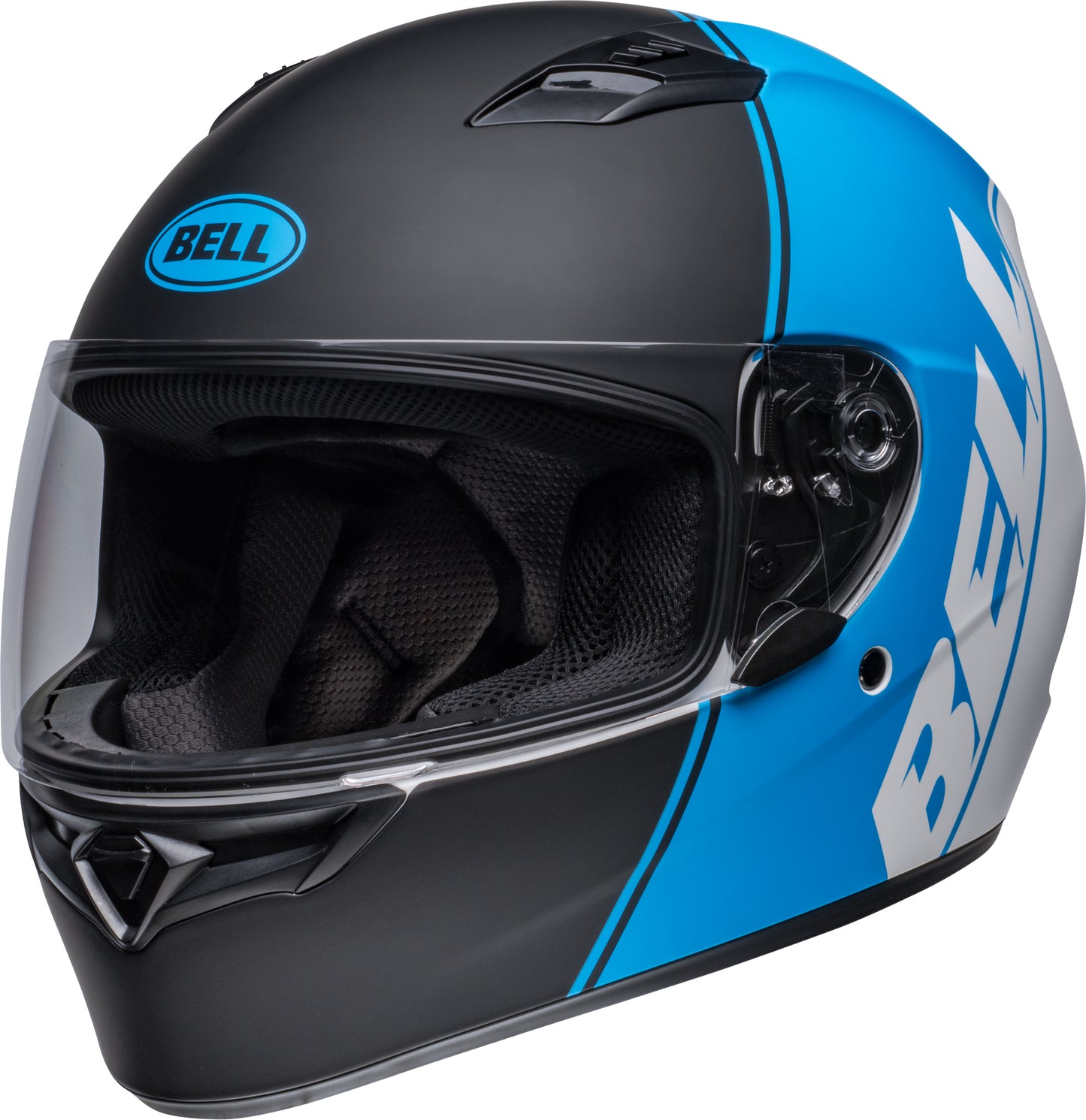 Bell Helmet Qualifier (Ascent Matte Black/Cyan)