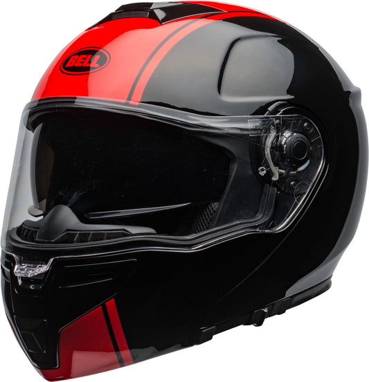 Bell SRT Modular (Ribbon Gloss Black/Red) - Durian Bikers