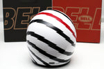 Bell Custom 500 (Vertigo Gloss White/Black/Red) - Durian Bikers