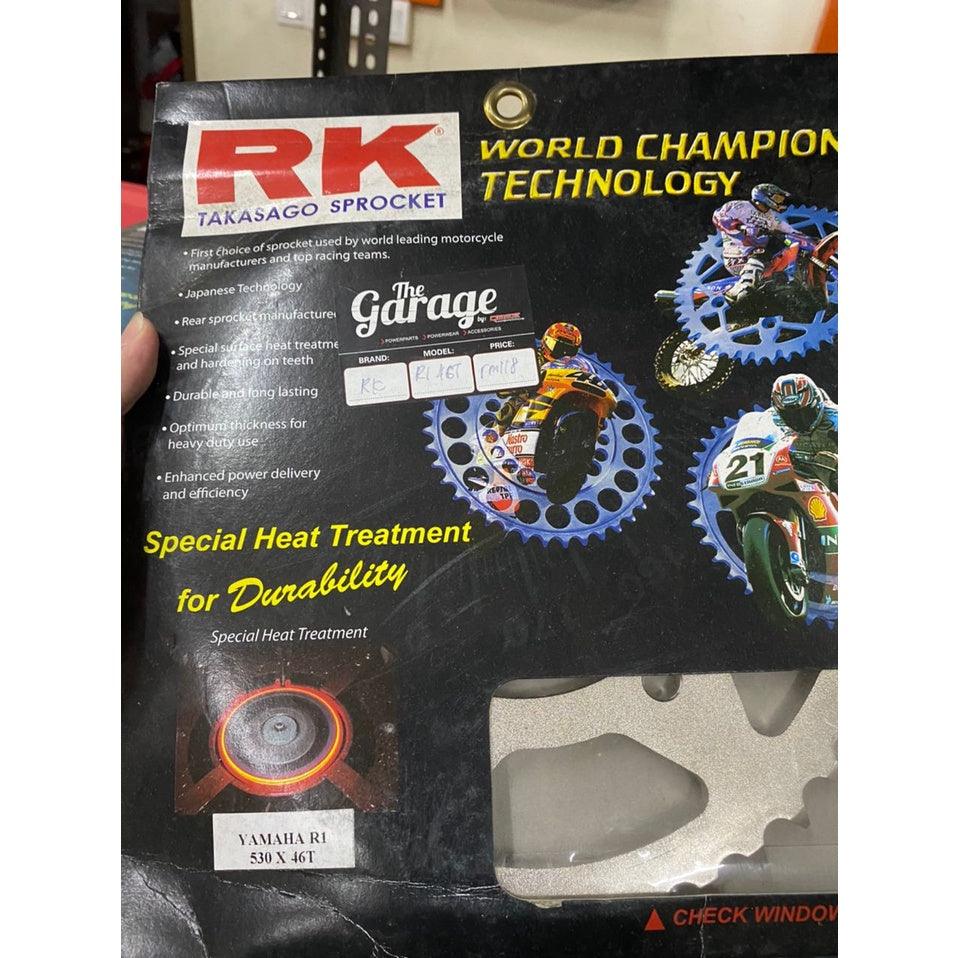 RK Premium Sprocket for Yamaha R1 (530 x 45T / 46T / 47T) - Durian Bikers