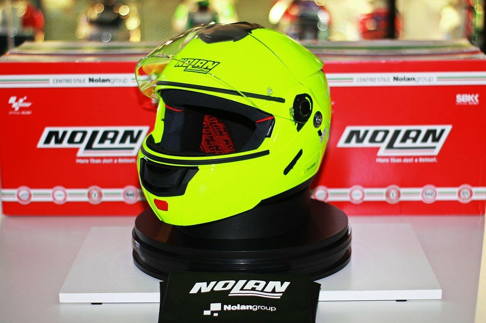 Nolan N90-2 Hi-Visibility N-Com (22 Fluo Yellow) - Durian Bikers