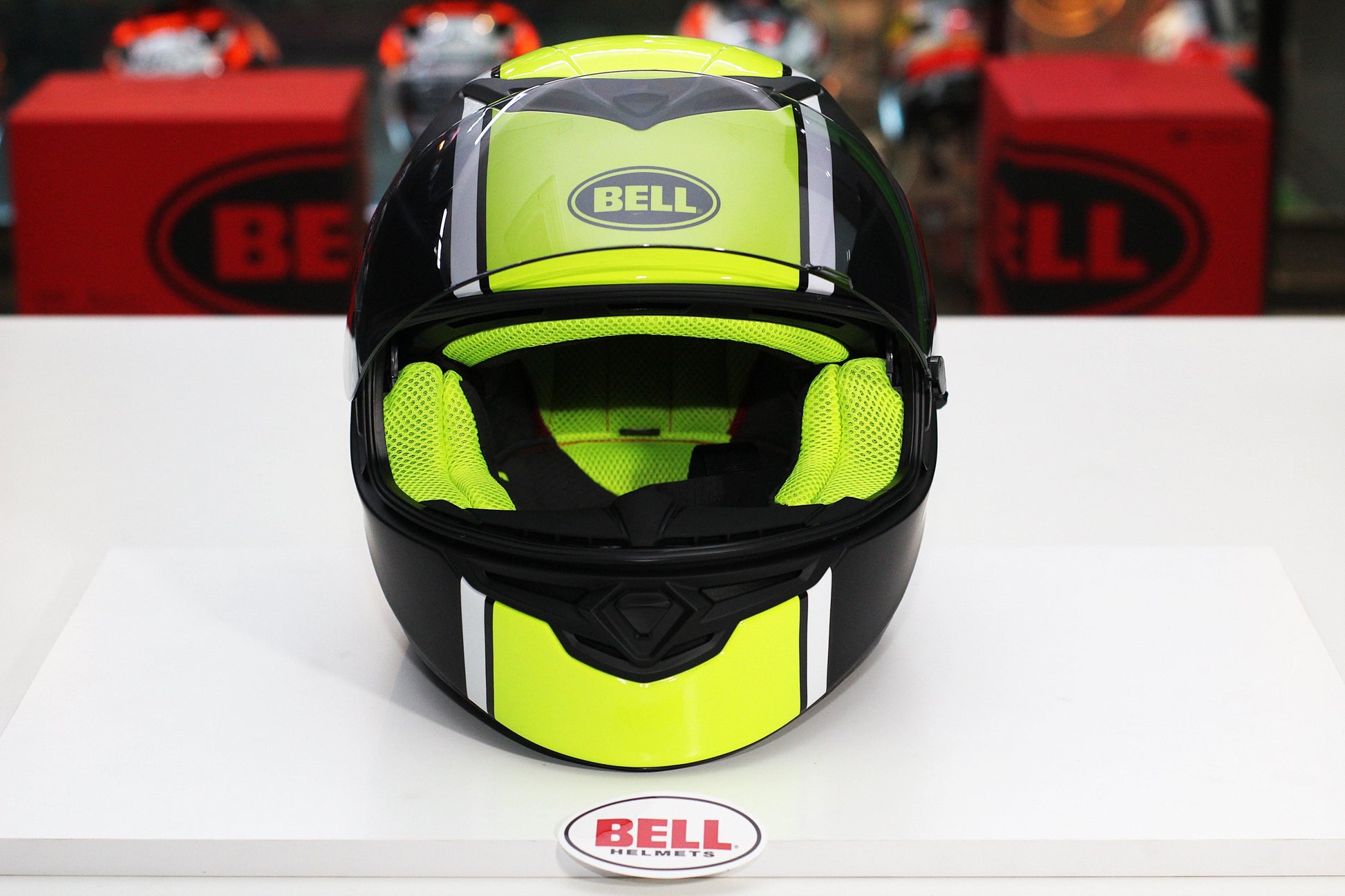 Bell RS-2 (Rally Gloss Black/White/Hi-Viz Yellow) - Durian Bikers