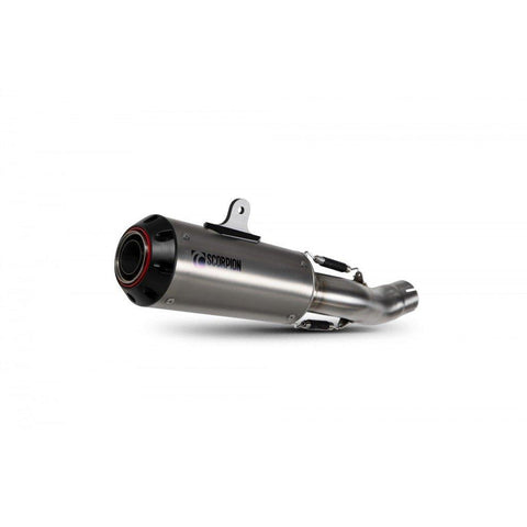 Scorpion Exhaust fits for Honda CBR 500 R (2019-) (Red Power Slip On) (Titanium) - Durian Bikers