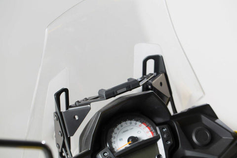SW Motech GPS Mount for Cockpit (Black) fits for Kawasaki Versys 650 ('15-) - Durian Bikers