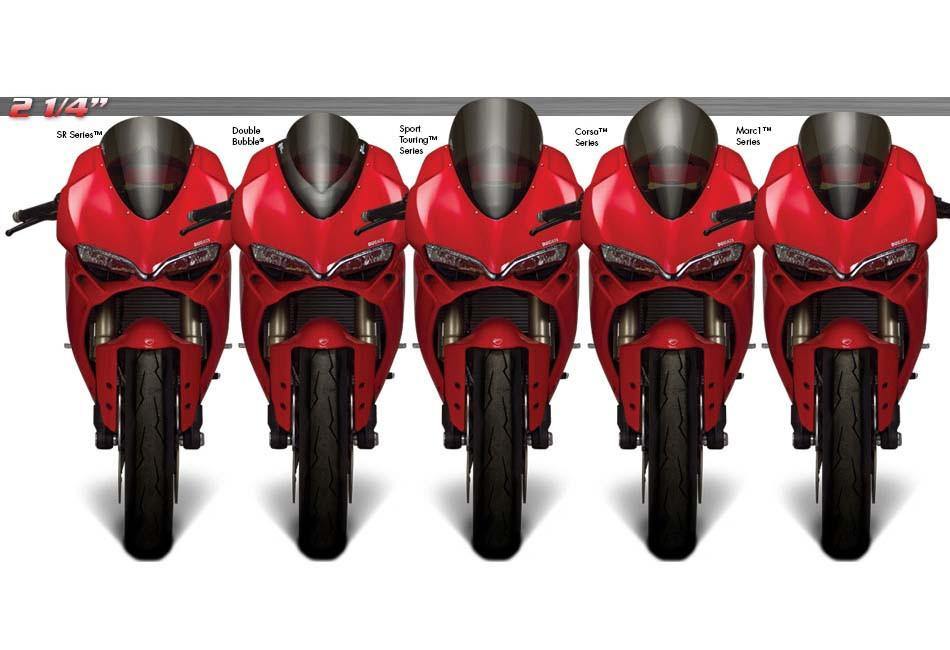 Zero Gravity Double Bubble Windscreen fits for Ducati 1299 Panigale & 959 Panigale  (Light Smoke) - Durian Bikers