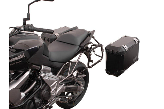 SW Motech EVO Side Carriers (Black) fits for Kawasaki Versys 650 ('07-'14) - Durian Bikers